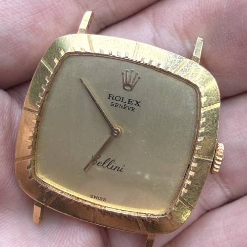 【正品古董】Rolex 勞力士 Cellini 切利尼 Ref.4084 ｜18K黃金 手動上鍊電視機型腕...
