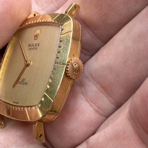 【正品古董】Rolex 勞力士 Cellini 切利尼 Ref.4084 ｜18K黃金 手動上鍊電視機型腕...