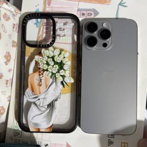 iPhone 15 Pro Max  256GB，港行雙卡，原色鈦金屬，電池健康度85，冇修冇拆，完美冇...
