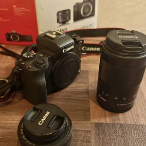Canon EOS M50 with 2 Lenses EF-M 22 and 55-200