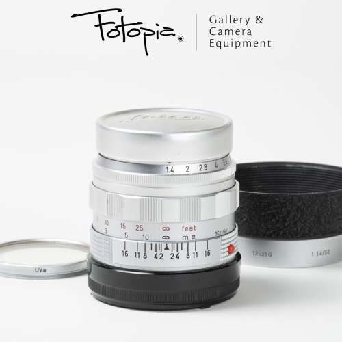 || Leica Summilux-M 50mm F1.4 - Silver / v2 / E43 with hood & slim cut filter ||
