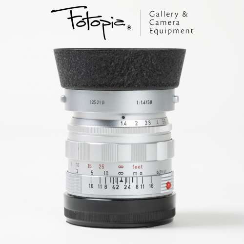 || Leica Summilux-M 50mm F1.4 - Silver / v2 / E43 with hood & slim cut filter ||