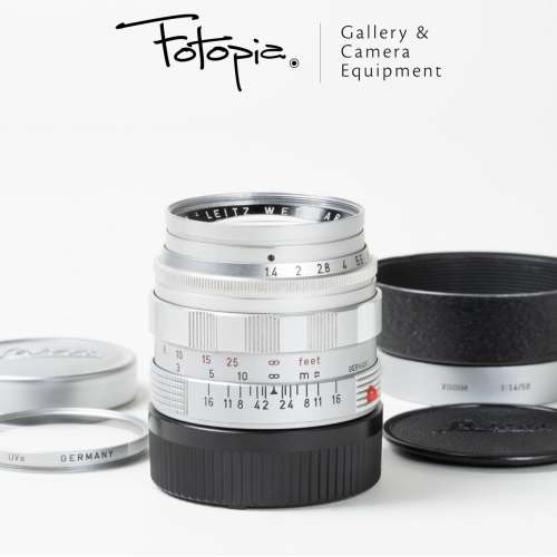 || Leica Summilux-M 50mm F1.4 - Silver / v2 / E43 with hood & slim cut filter ||