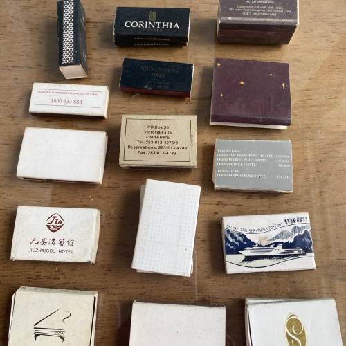 收藏品：中國多款酒店火柴盒（每個$10）
