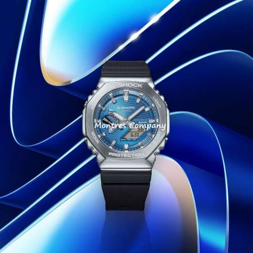 Montres Company 香港註冊公司(33年老店) 卡西歐 CASIO G-SHOCK G-STEEL 銀深藍黑 ...