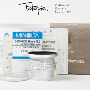 || Minolta G-Rokkor 28mm F3.5 - LTM with full packing ||