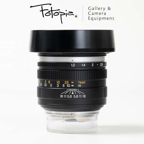 || Konica Hexanon 60mm F1.2 LTM with hood, filter & Voi LTM-M adapter ||
