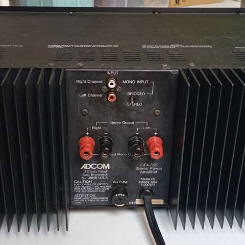 Adcom 前級和 GFA-555 後級 (Nelson Pass 大師設計)