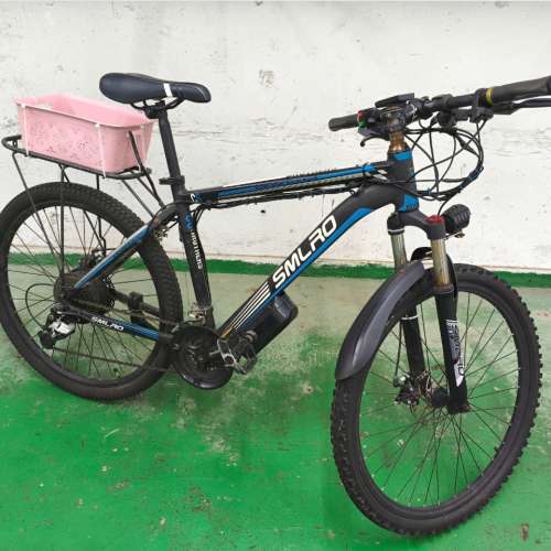 26吋電動單車21速碟剎，單車功能正常（電動助力已壞）