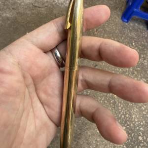 「【稀有澳洲尖】古董西華 Sheaffer Targa 1005 / Imperial 14K金嵌入式筆尖 包金條...