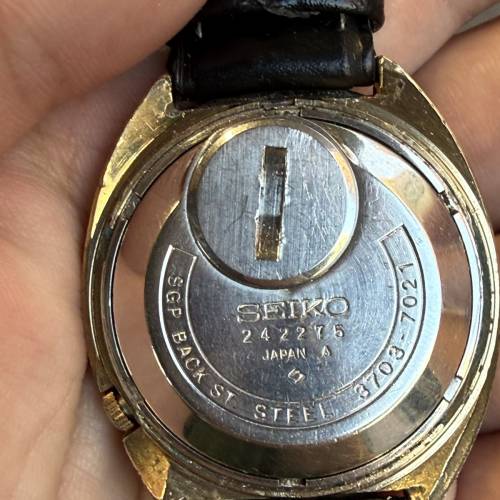 【稀有古董】70年代 精工 SEIKO Electronic EL-370 電擺輪雙曆手錶 (單錶頭/古董精...