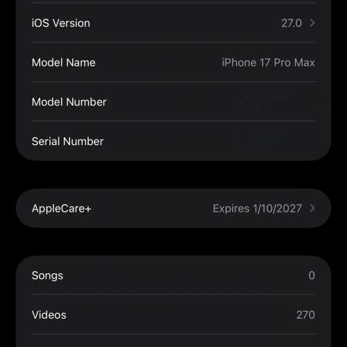 港行512gb銀色iPhone 17 PRO MAX 送Rimowa case