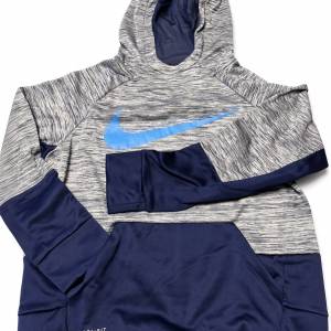 Nike Dri-FIT Hoodie Grey Blue Size L