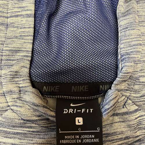Nike Dri-FIT Hoodie Grey Blue Size L