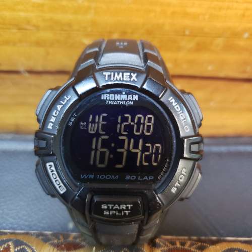 Timex Mens Ironman Rugged 30 Full-SZ Black Resin Strap Watch