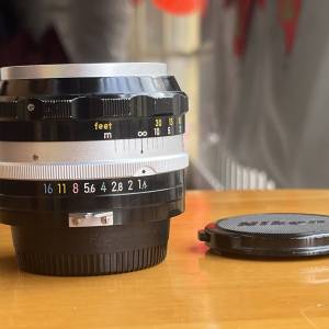 Nikon Nikkor-S 5.8cm f/1.4 Non-Ai 有Pat.Pend.早期標記