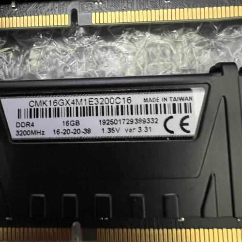 CORSAIR DDR4 16G 套裝3200-3000-2666MHZ