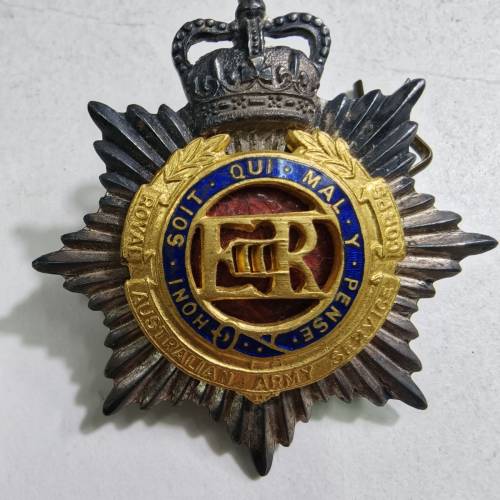 英國皇家服務軍團,軍官銀帽章