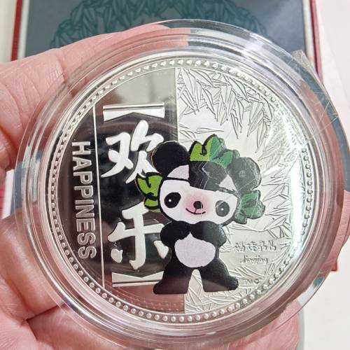 2008年,北京奧運會鍍銀紀念章