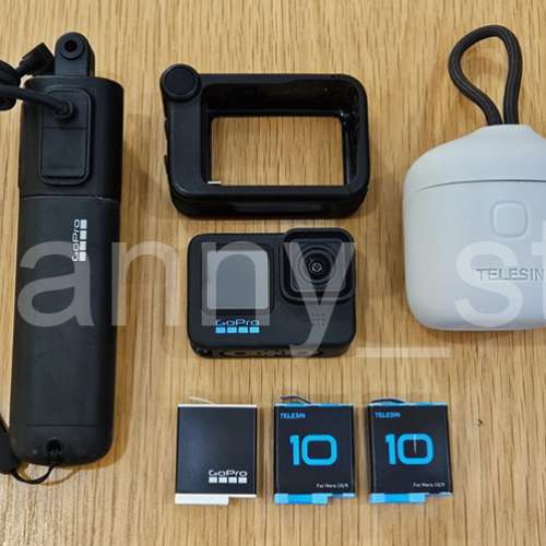 GoPro HERO 11 Black 專業防水運動相機(顯示SD卡錯誤) 連GoPro Volta電源手柄 TELE...
