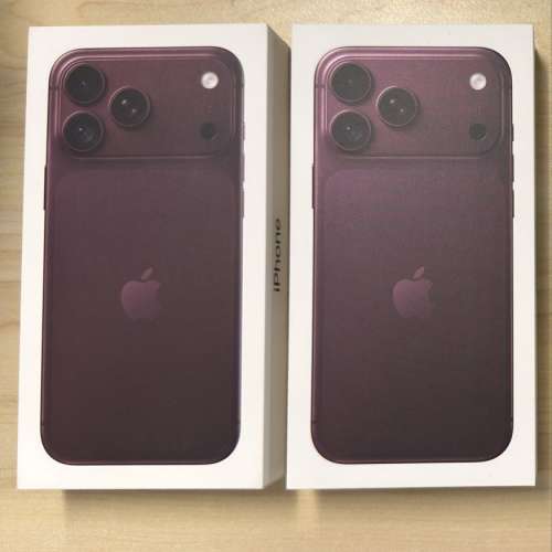 全新未開封香港版行貨酒紅色 iPhone 18 Pro Max 256GB / 512GB