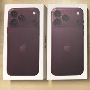 全新未開封香港版行貨酒紅色 iPhone 18 Pro Max 256GB / 512GB