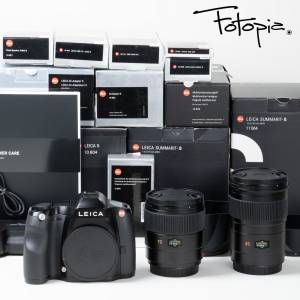 || Leica S (Typ 007) with 70/2.5, 35/2.5 (both replaced motors) & 10 accessories
