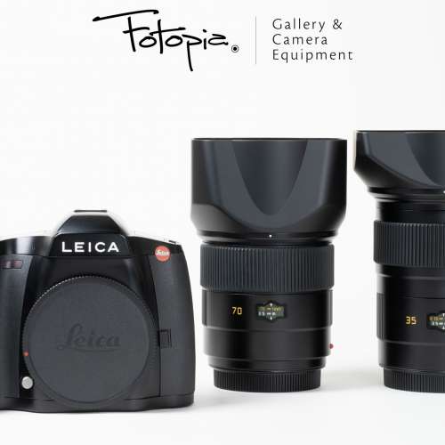 || Leica S (Typ 007) with 70/2.5, 35/2.5 (both replaced motors) & 10 accessories