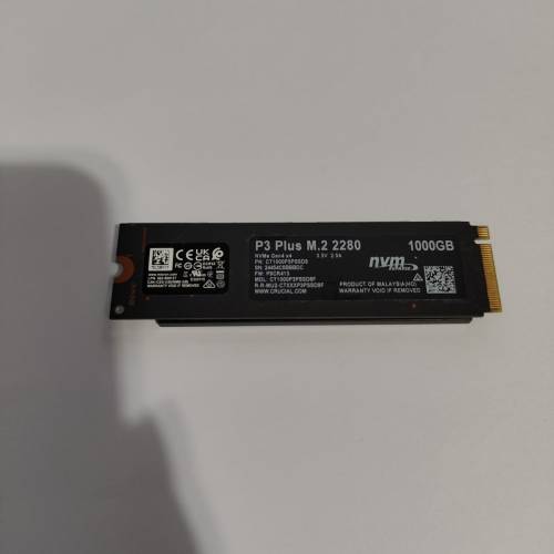 Crucial P3 Plus M.2 2280 1TB NVMe SSD