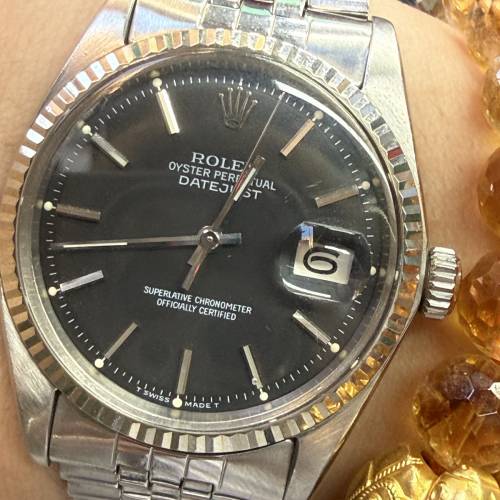 好𠃊靚😂 Rolex 1601 少有靚黑面 原裝炮仗帶19格 62510H橋冚 $33888