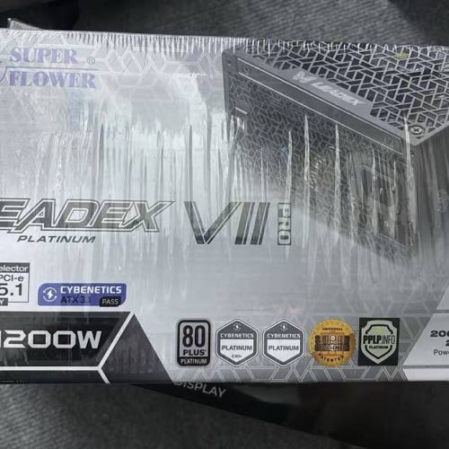 全新未拆封振華 SUPER FLOWER LEADEX VII P1200W 白金牌全模組電腦主機電源