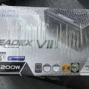 全新未拆封振華 SUPER FLOWER LEADEX VII P1200W 白金牌全模組電腦主機電源