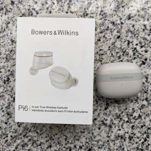 95% New　B&W Pi6 true wireless earbuds 無線藍芽耳機灰白色