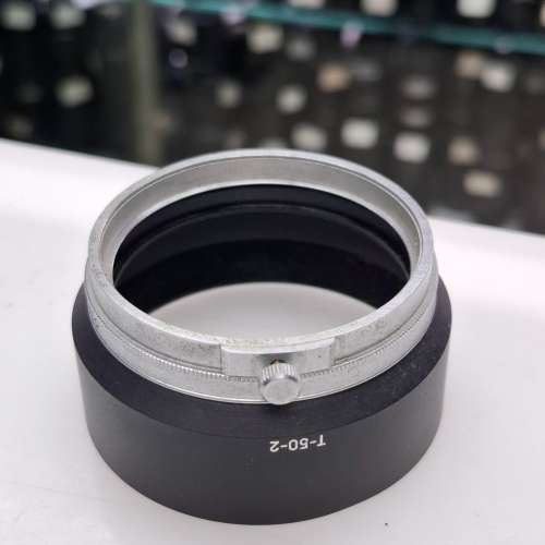 Canon T-50-2 金屬遮光罩，可用於特定老式 Canon 鏡頭（例如 100mm f/3.5 FL 或 13...