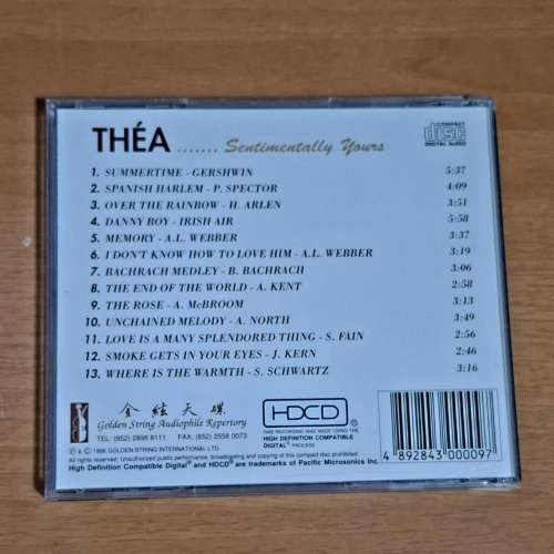 金弦天碟 THEA 24K金碟 HDCD 代友售