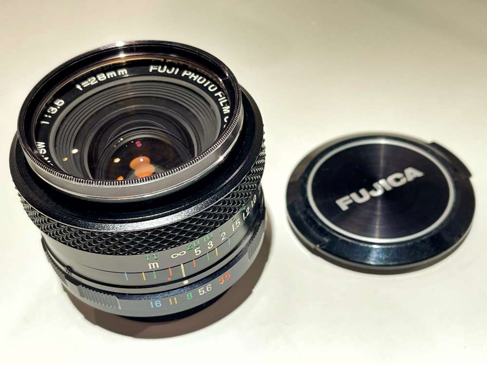 M42) 富士EBC Fujinon SW 28mm f3.5 銳利廣角鏡Fujica 合Eos FX Sony