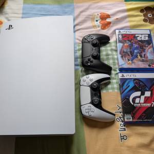 PS5 1218A 光碟版 連兩個手制+GT7+2K26