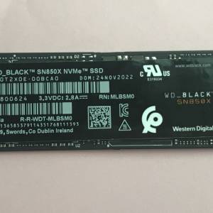 Western Digital SN850X NVMe SSD 無散熱片 1TB