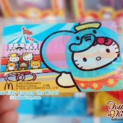 全新 2013 McDonald&rsquo;s 麥當勞 Hello Kitty Circus of Life 為食咭 收藏卡