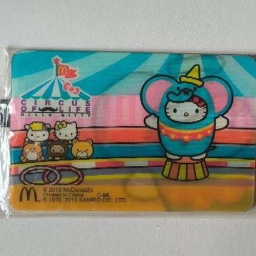 全新 2013 McDonald&rsquo;s 麥當勞 Hello Kitty Circus of Life 為食咭 收藏卡