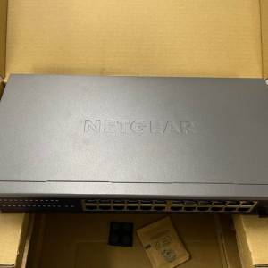 [手快有手慢冇,6/9前走] NETGEAR GS724T (V6) Ethernet Switch 24port (24-Port 智...