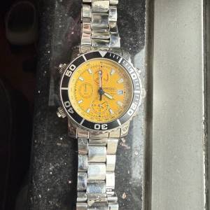 Seiko 芥辣黃石英錶