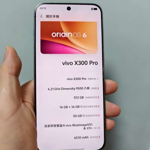 國行x300pro棕色 16+512