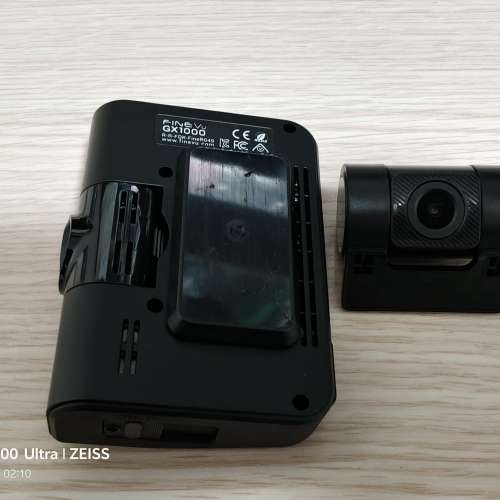 90% NEW - 100% 正常 Finevu GX1000 2K 前後行車記錄儀 (前後車CAM) - 送 MicroSD 卡
