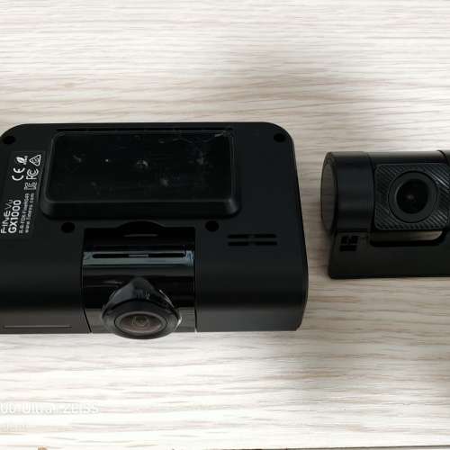 90% NEW - 100% 正常 Finevu GX1000 2K 前後行車記錄儀 (前後車CAM) - 送 MicroSD 卡