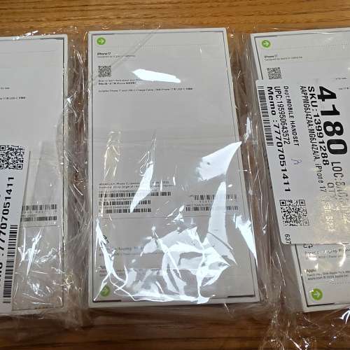 全新行貨 Iphone 17 256gb 黑、白、紫色