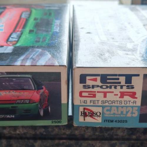 1:43 Rosso GTR 絕版模型2盒