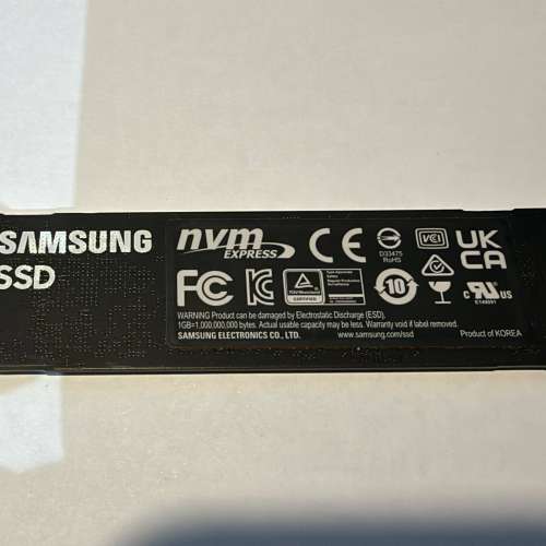 1TB Samsung 三星 970Evo Plus M.2 mvme SSD