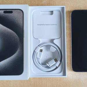Apple iPhone 15 Pro 256GB 原色鈦金屬 靚機 Natural Titanium 女仔機 iphone 15pr...