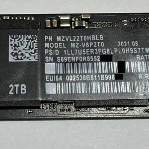 2TB Samsung 三星 980Pro  M.2 nvme SSD 1